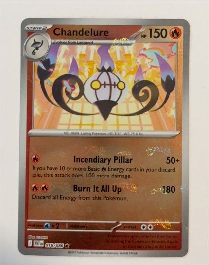 2025 Pokémon #018 Chandelure — front