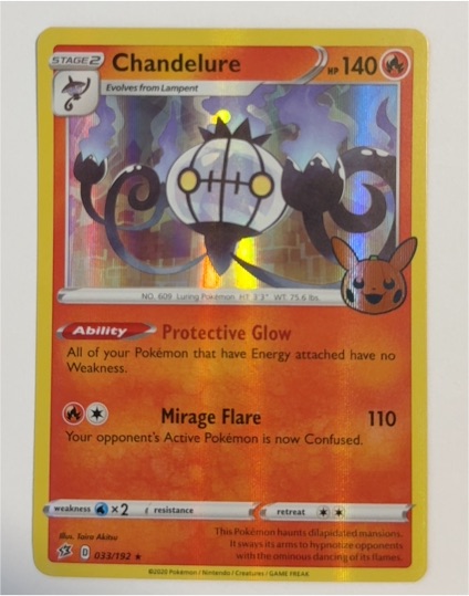 2020 Pokemon Trick or Trade #033 Chandelure — front