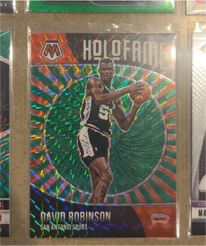 2020-21 Panini Mosaic Holofame #David Robinson — front