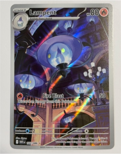2025 Pokémon SV: White Flare #102/086 Lampent — front