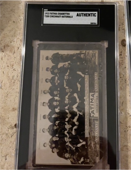 1913 Fatima Cigarettes T200 Cincinnati Nationals — front
