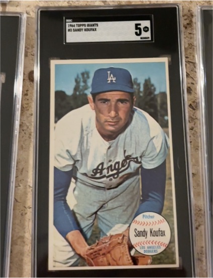 1964 Topps Giants #3 Sandy Koufax — front