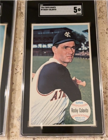1964 Topps Giants #9 Rocky Colavito — front