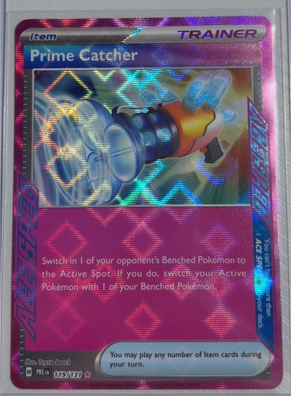 2023 Pokémon Scarlet & Violet Prismatic Evolutions #119 Prime Catcher — front