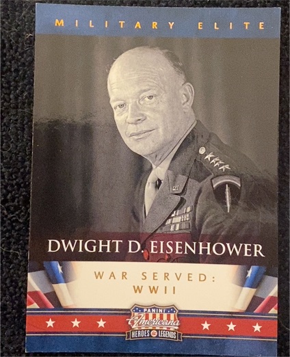2012 Panini Americana Heroes & Legends Military Elite #2 Dwight D. Eisenhower — front
