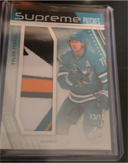 2024 SP Game Used Supreme Patches #Tyler Toffoli — front