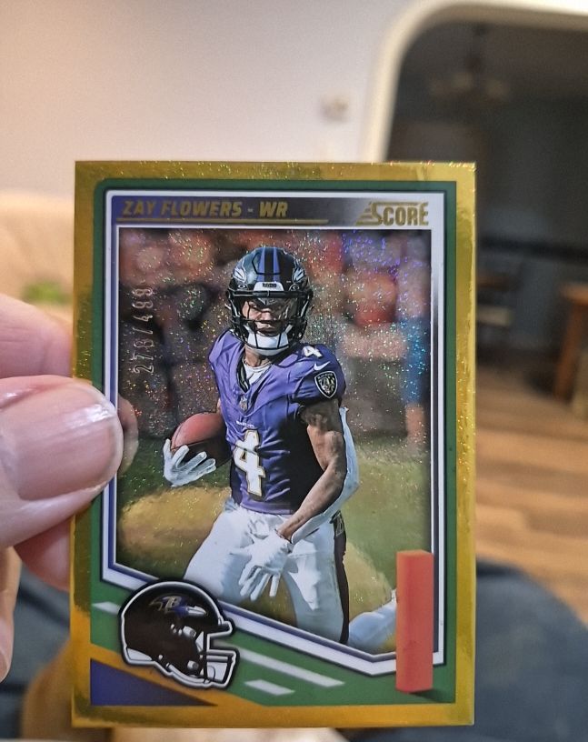 2025 Score #267 Zay Flowers — front