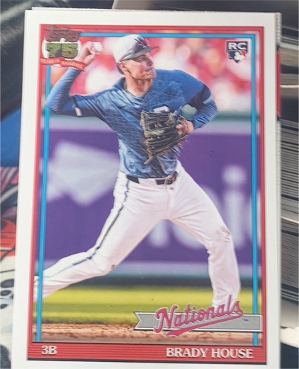 2026 Topps Series 1 1991 Topps Baseball #T91-41 Brady House — front