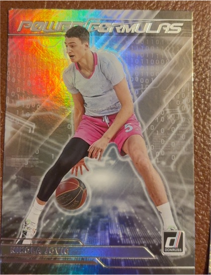 2022 Panini Chronicles Draft Picks #PF-JOV Nikola Jovic Power Formulas — front