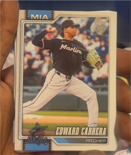 2026 Topps #288 Edward Cabrera — front