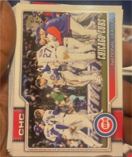 2026 Topps Series 1 #320 Chicago Cubs Team Card — front