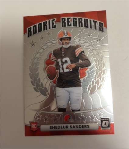 2025 Panini Donruss Optic #20 Shedeur Sanders Rookie Recruits — front