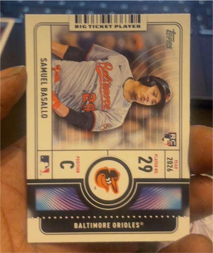 2026 Topps Series 1 Big Ticket Players #BTP-25 Samuel Basallo — front
