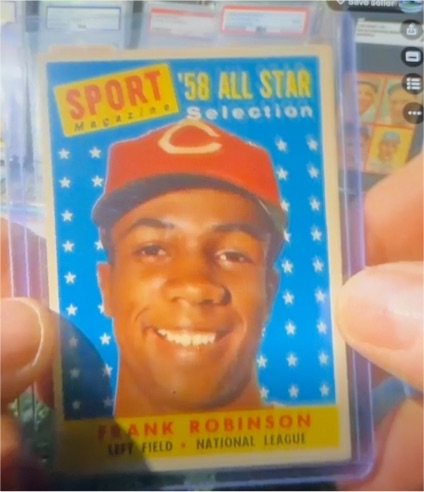 1958 Topps #484 Frank Robinson — front