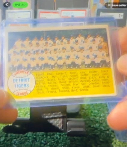 1958 Topps #397 Detroit Tigers Team — front