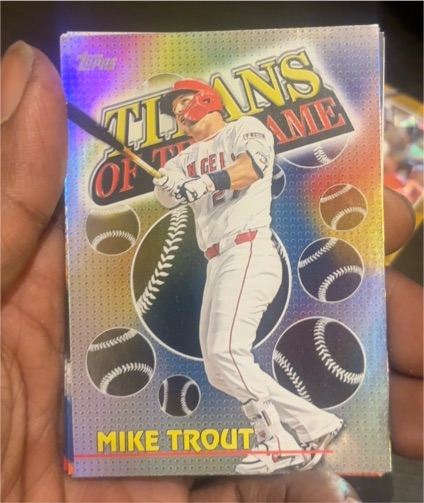 2026 Topps Series 1 #TOG-2 Mike Trout Titans of the Game — front