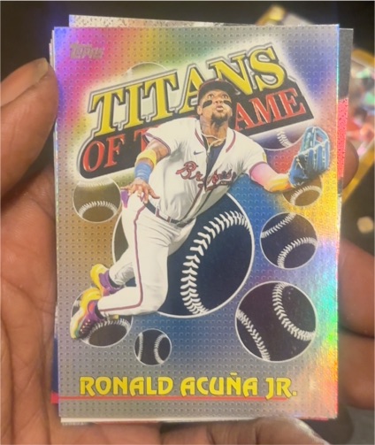 2026 Topps Series 1 #TOG-7 Ronald Acuña Jr. Titans of the Game — front