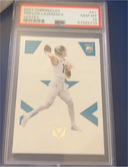 2021 Panini Chronicles Vertex #V-1 Trevor Lawrence — front