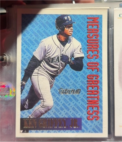1994 Topps Measures of Greatness #606 Ken Griffey Jr. — front