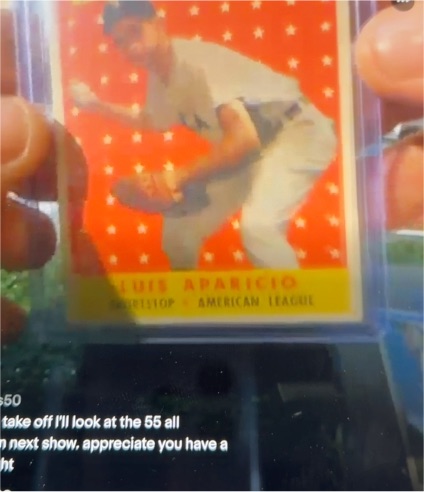 1958 Topps Sport Magazine #483 Luis Aparicio — front