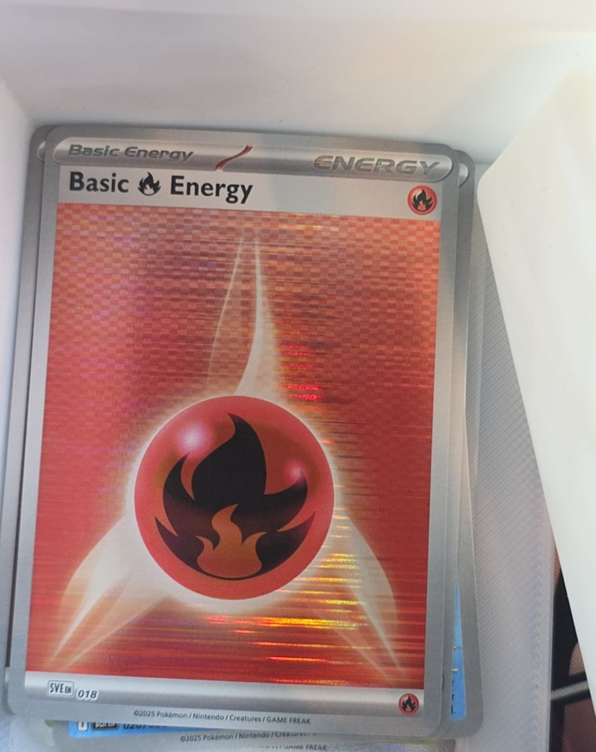2025 Pokemon Scarlet & Violet #018 Basic Fire Energy — front