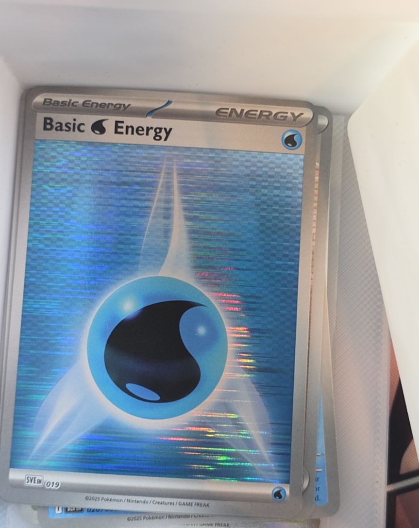 2025 Pokémon SVE #019 Basic Water Energy — front