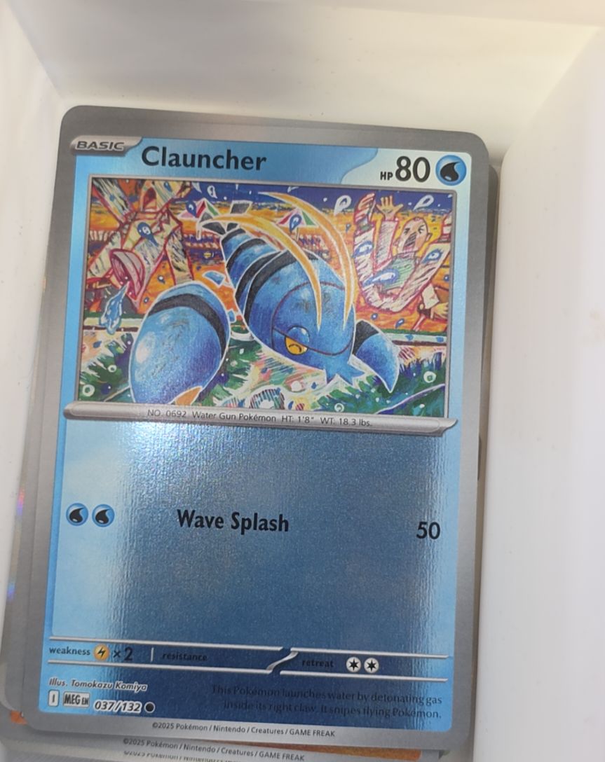 2025 Pokemon Mega Evolution ME01 #037 Clauncher — front