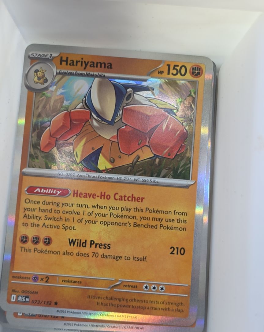 2025 Pokémon Mega Evolutions #073 Hariyama — front