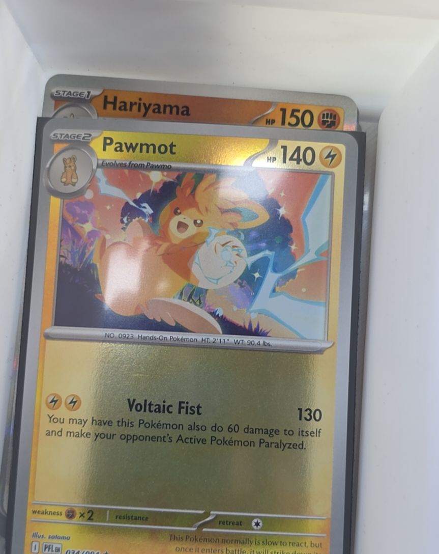 2023 Pokémon Scarlet & Violet Phantasmal Flames #034 Pawmot — front