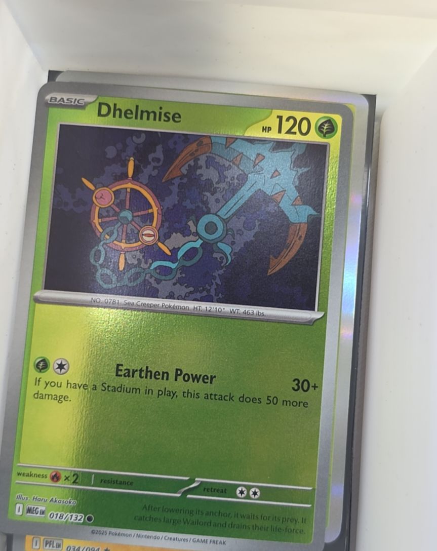2025 Pokemon Mega Evolution #018 Dhelmise — front
