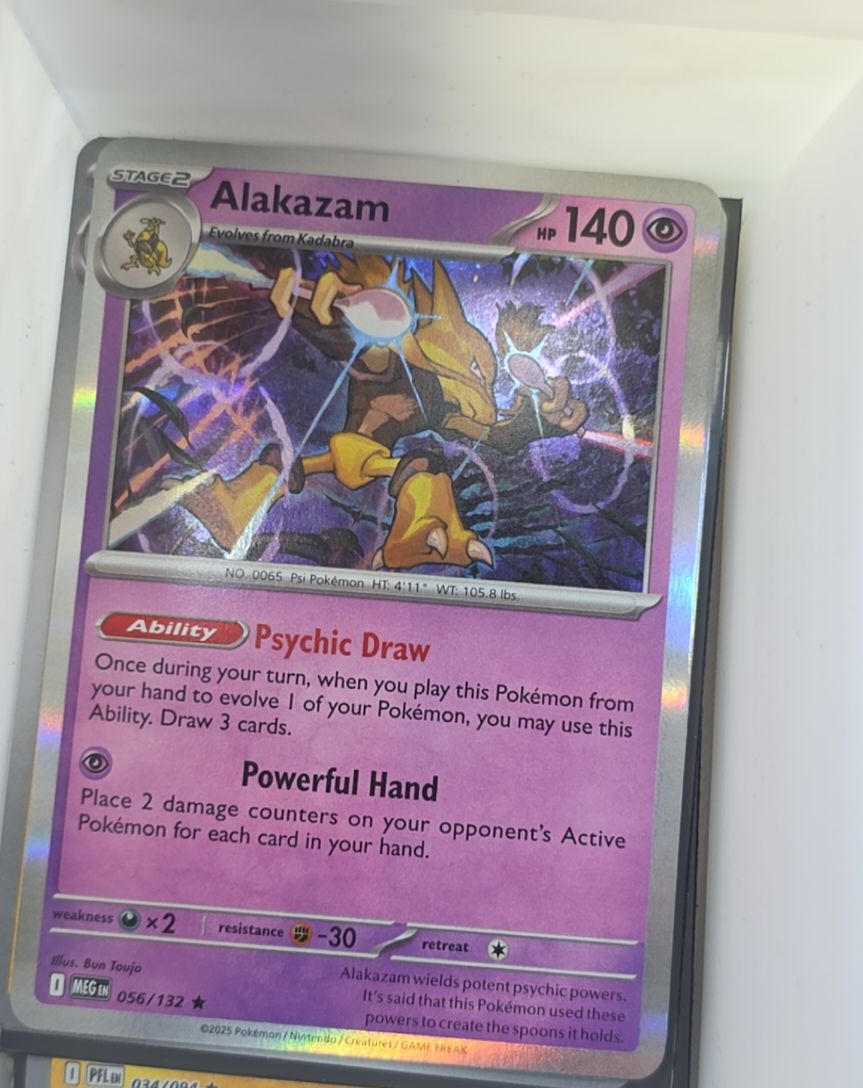 2025 Pokémon Mega Evolutions #056 Alakazam — front