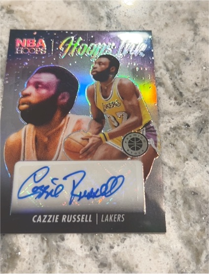 2023-24 Panini NBA Hoops Premium Stock Hoops Ink #HI-CAZ Cazzie Russell — front