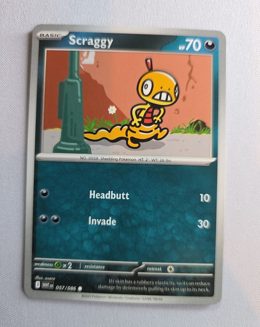 2025 Pokémon #057 Scraggy — front
