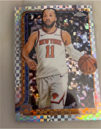 2025-26 Topps Chrome #101 Jalen Brunson — front