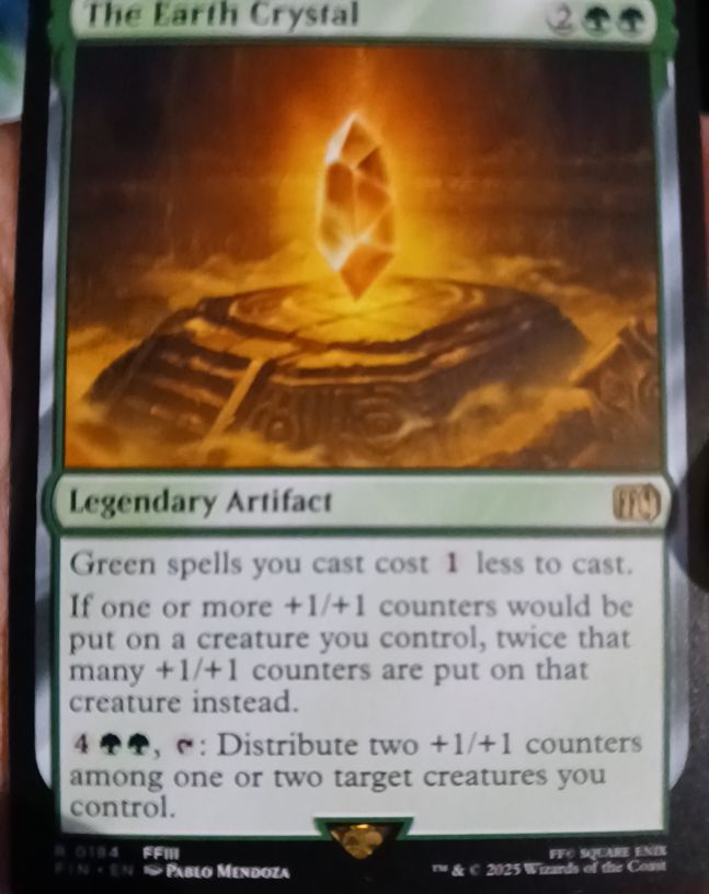 2025 Magic: The Gathering Universes Beyond: Final Fantasy #184 The Earth Crystal — front
