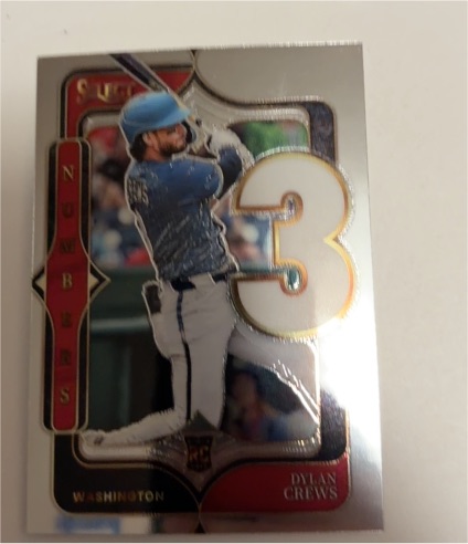 2025 Panini Select Numbers #3 Dylan Crews — front