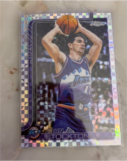 2025-26 Topps Chrome #250 John Stockton — front