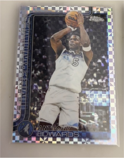 2025-26 Topps Chrome #151 Anthony Edwards — front