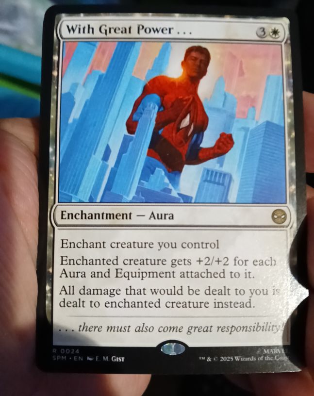 2025 Magic: The Gathering Marvel's Spider-Man #24 With Great Power . . . — front