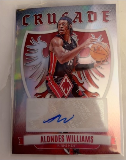 2023-24 Panini Phoenix #CS-AWI Alondes Williams Crusade Signatures — front