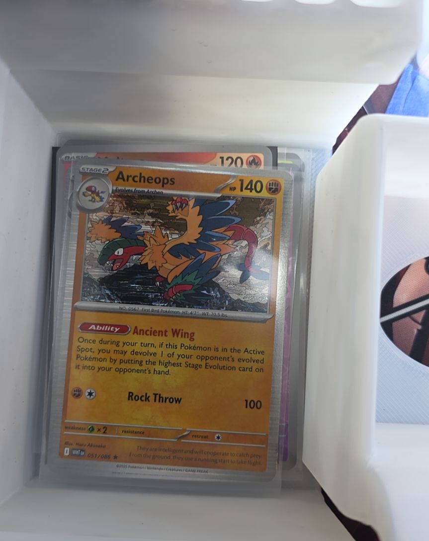Pokemon Scarlet & Violet White Flare #051 Archeops — front