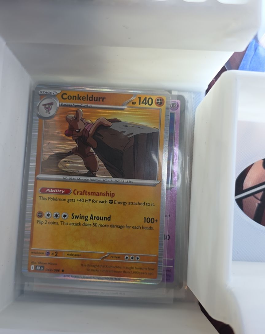 2025 Pokémon SV: Black Bolt #049 Conkeldurr — front