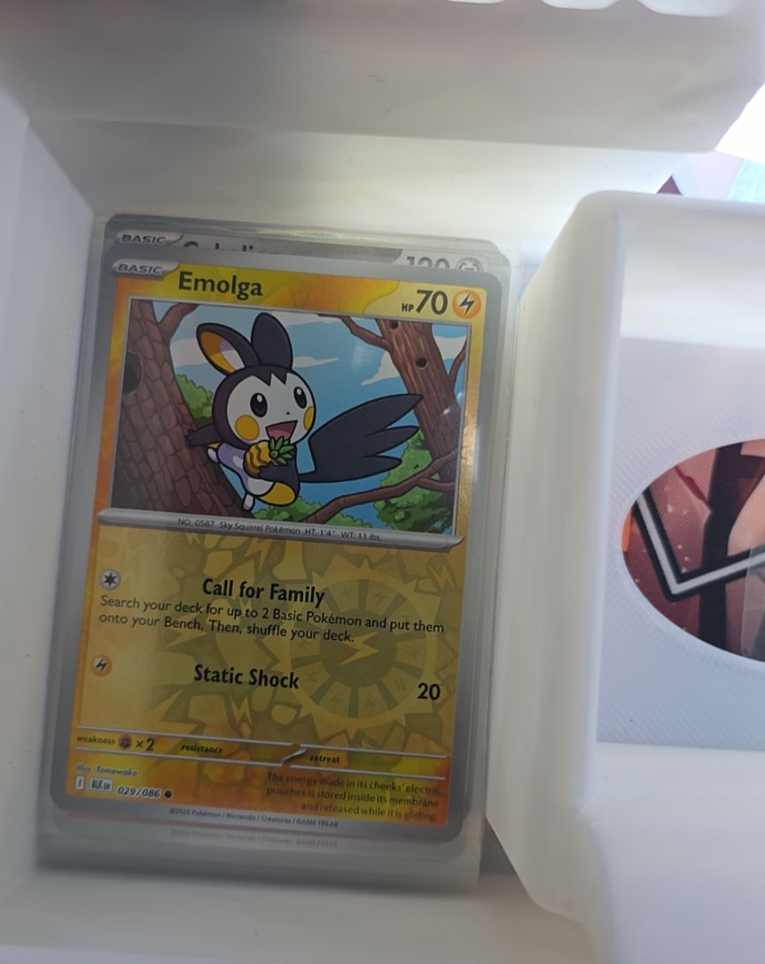 2025 Pokémon SV Black Bolt #029 Emolga — front