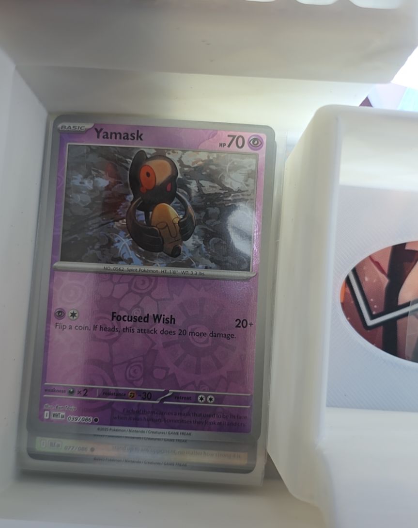 2025 Pokémon White Flare #039 Yamask — front