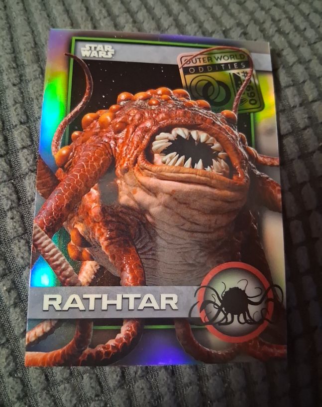 2025 Topps Chrome Star Wars Outer World Oddities #UO-14 Rathtar — front