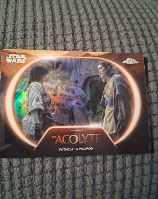 2025 Topps Chrome Star Wars #AC-23 Without A Weapon — front