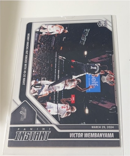 2023-24 Panini Instant #463 Victor Wembanyama — front
