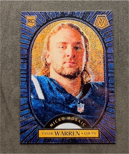 2025 Panini Mosaic #15 Tyler Warren Rookie Micro Mosaic — front