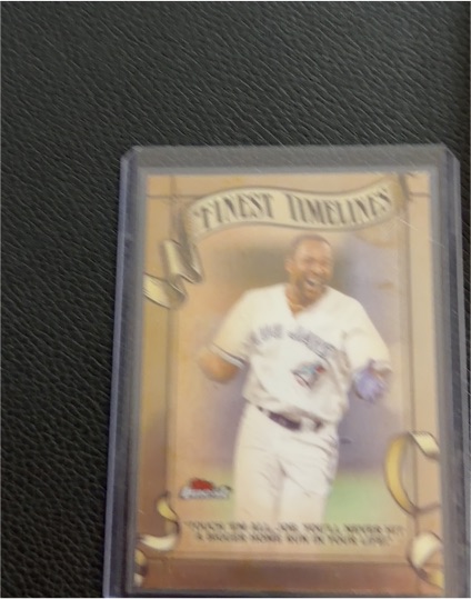 2025 Topps Finest #FT-16 Joe Carter Finest Timelines — front