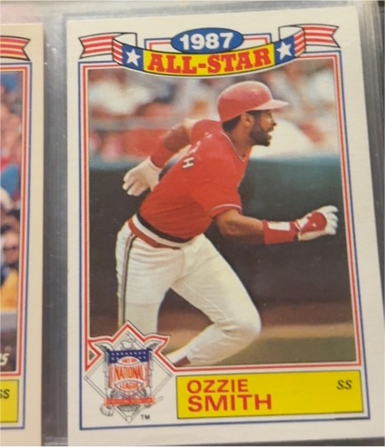 1988 Topps #16 Ozzie Smith 1987 All-Star Game — front